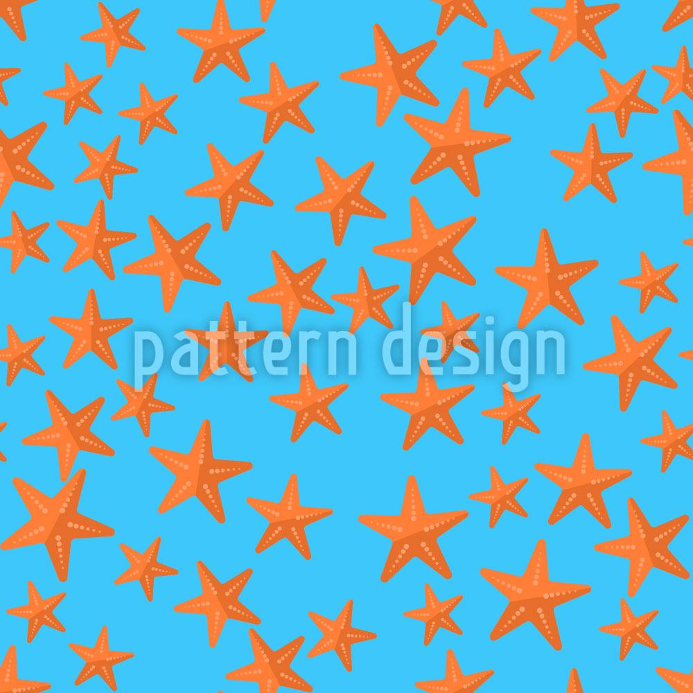 patterned-wallpaper-starfish-fun