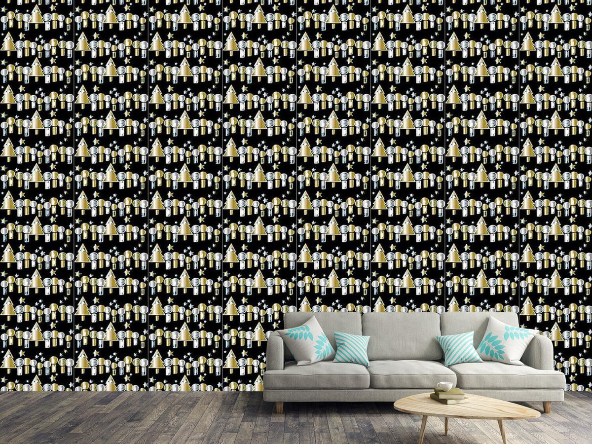 patterned-wallpaper-candle-light-in-gold-luster