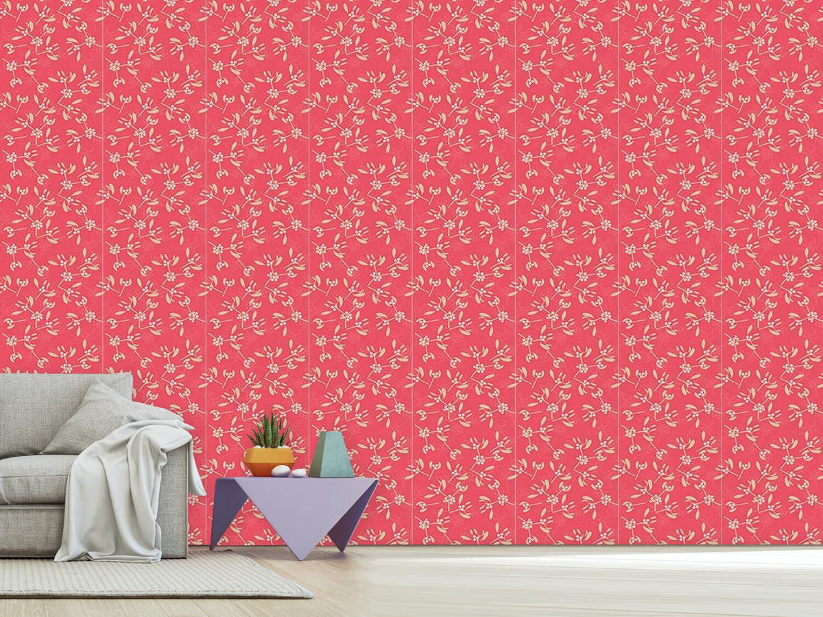 patterned-wallpaper-mistletoe-pink