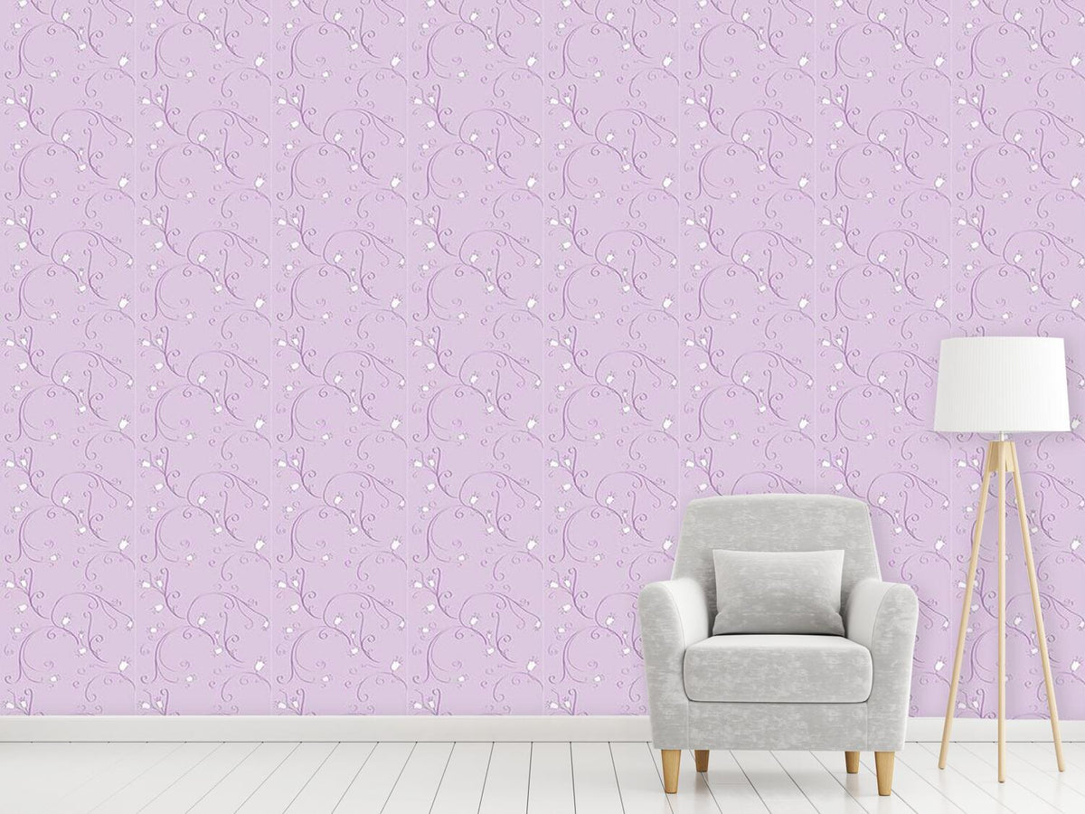 patterned-wallpaper-bell-flowers-in-flux