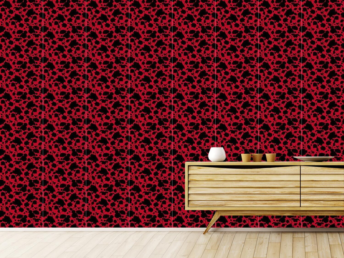 patterned-wallpaper-the-black-roses-in-scarlets-garden