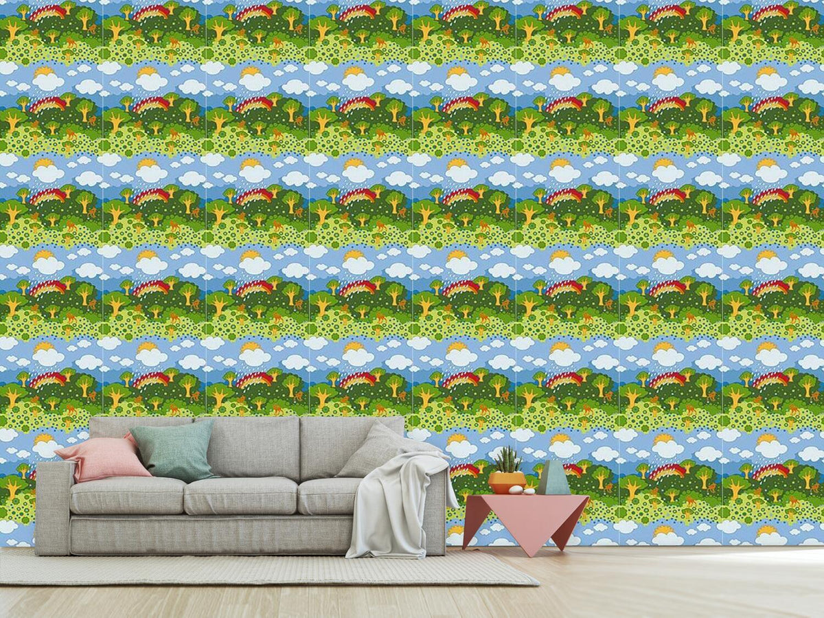 patterned-wallpaper-rainbow-wonderland