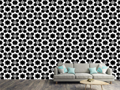 patterned-wallpaper-stars-black-and-white