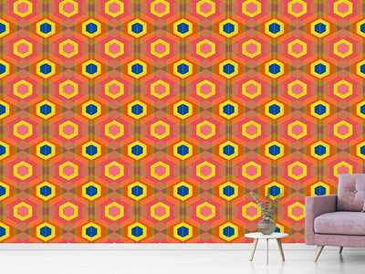 patterned-wallpaper-colorful-hexagons