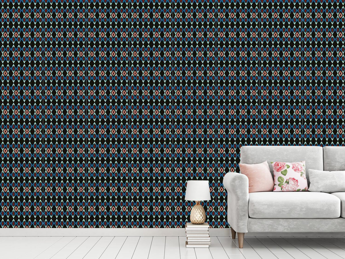 patterned-wallpaper-tribal-dance-night