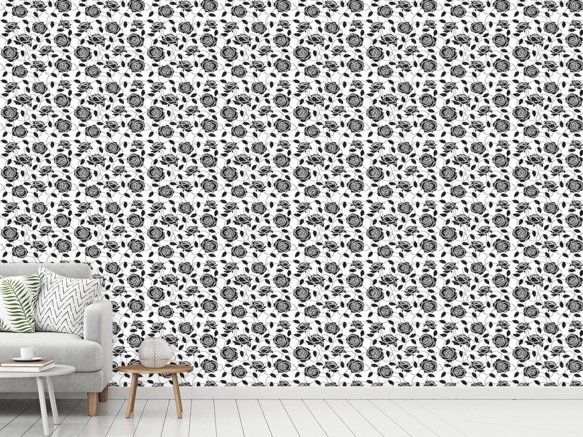 patterned-wallpaper-briar-rose-black-and-white