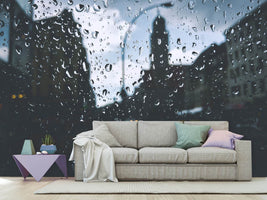 photo-wallpaper-raindrops-on-the-windowpane