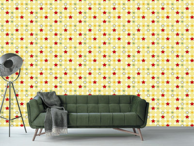 patterned-wallpaper-stars-and-circles