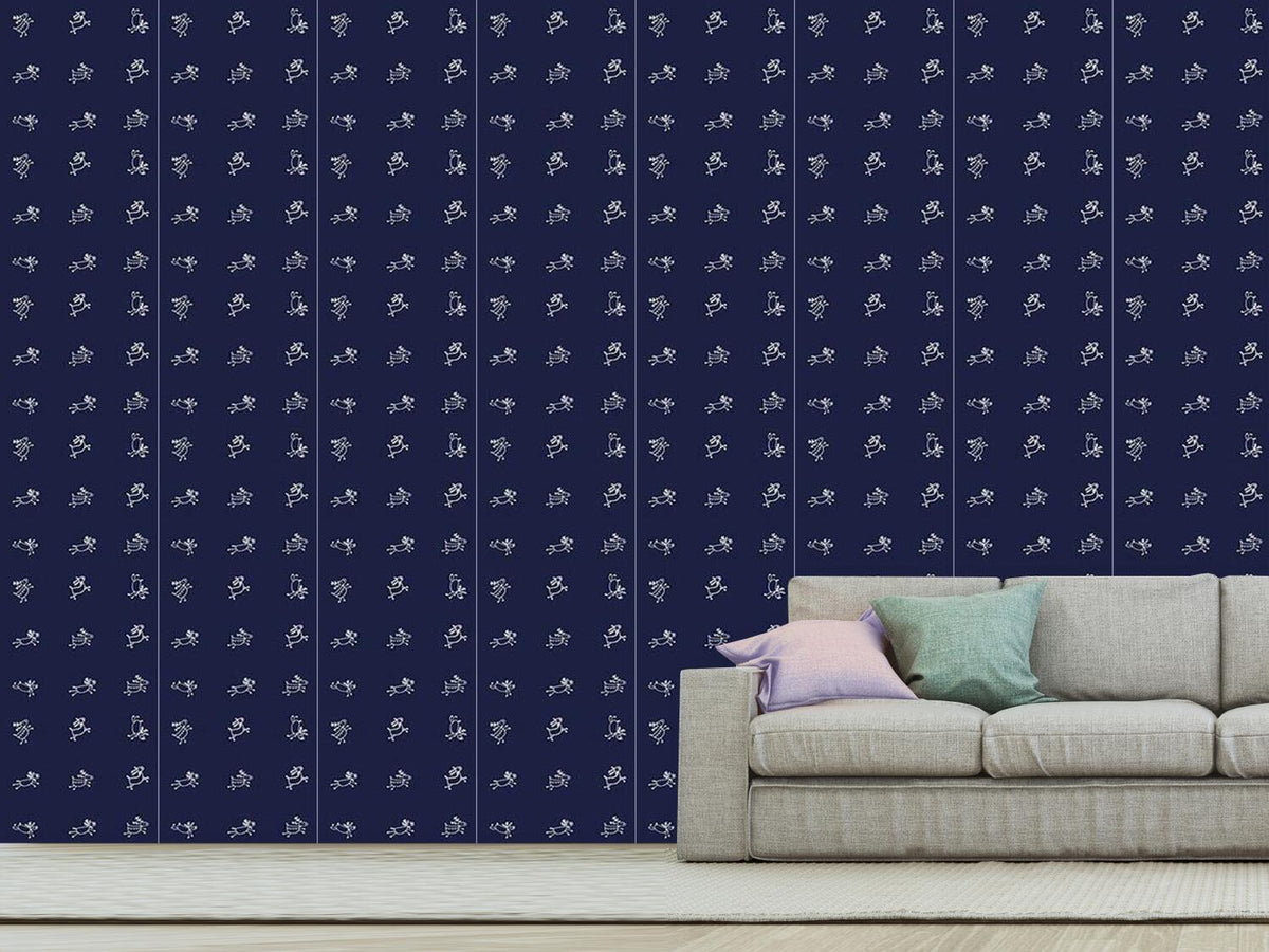 patterned-wallpaper-playful-deer