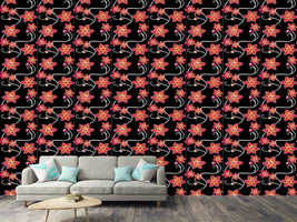 patterned-wallpaper-black-clematis