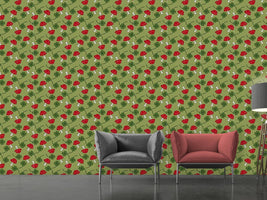 patterned-wallpaper-lucky-charms-in-green