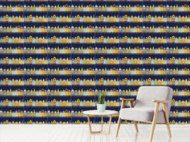 patterned-wallpaper-row-of-houses