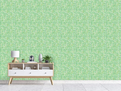 patterned-wallpaper-covered-with-leaves