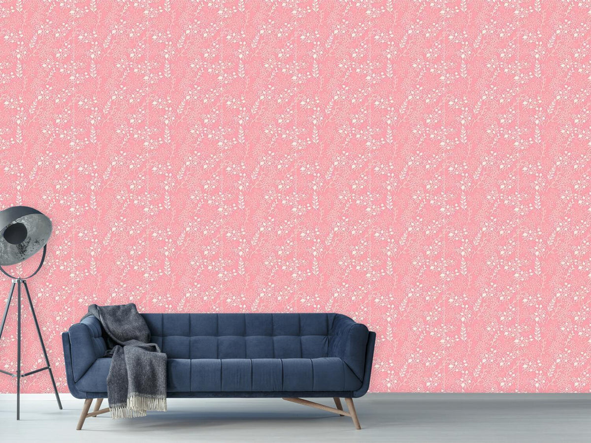 patterned-wallpaper-flowers-entwine-vintage