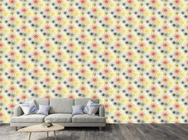 patterned-wallpaper-starfish-on-yellow