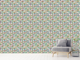 patterned-wallpaper-decorated-eggs