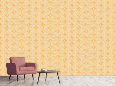 patterned-wallpaper-rose-orange