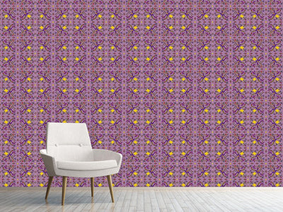 patterned-wallpaper-symmetric-fantasyflowers