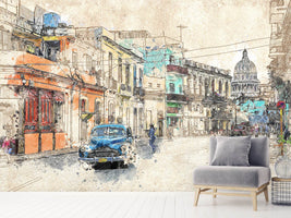 photo-wallpaper-painting-vintage-cuba