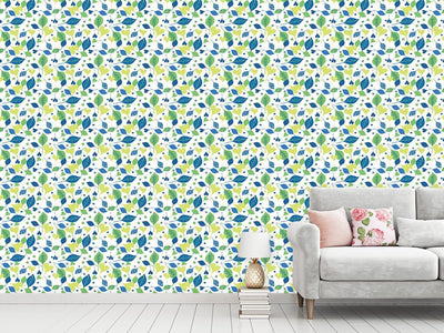 patterned-wallpaper-cheerful-leaf-mix