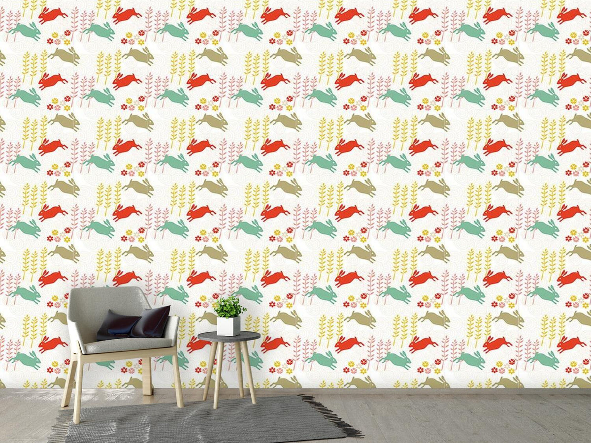 patterned-wallpaper-funny-bunny-hip-hop