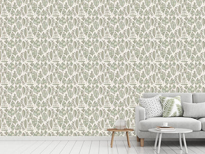 patterned-wallpaper-foliage-in-style