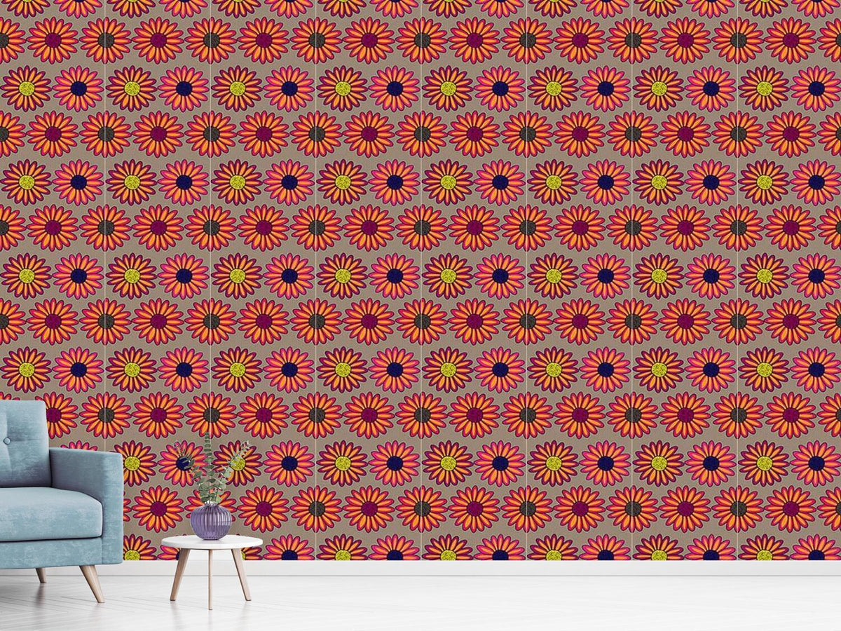 patterned-wallpaper-marguerites-multicolor