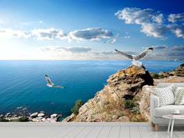 photo-wallpaper-the-seagulls-and-the-sea