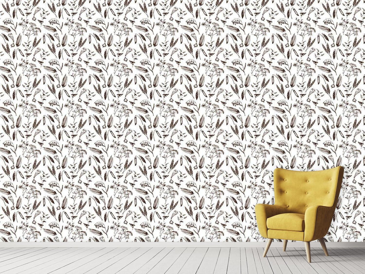 patterned-wallpaper-vintage-plants