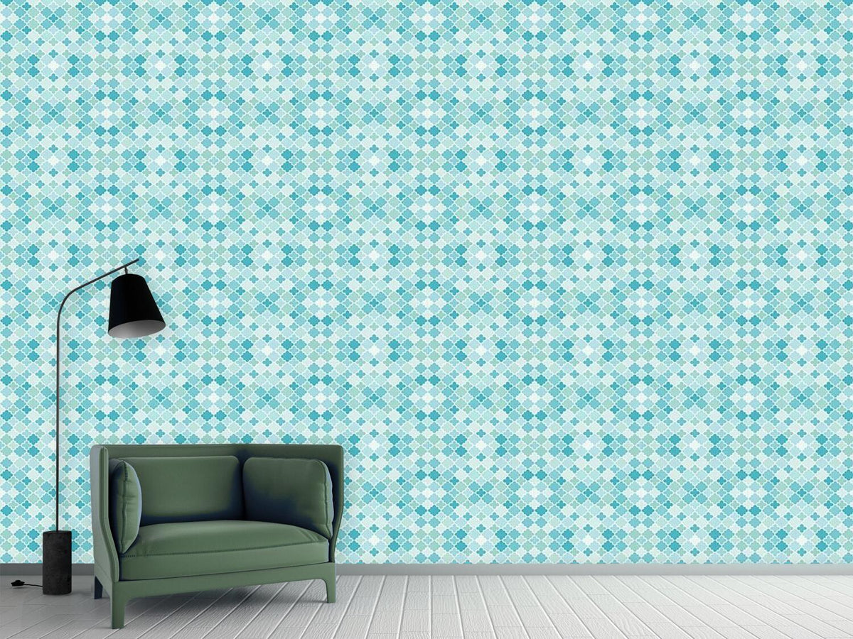 patterned-wallpaper-quatrefoil-mosaik