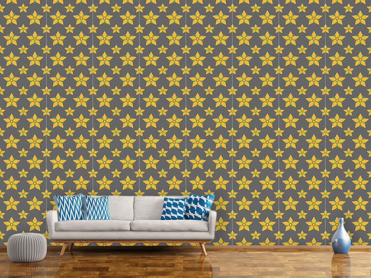 patterned-wallpaper-starflowers