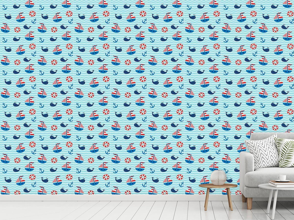 patterned-wallpaper-nautical-parade