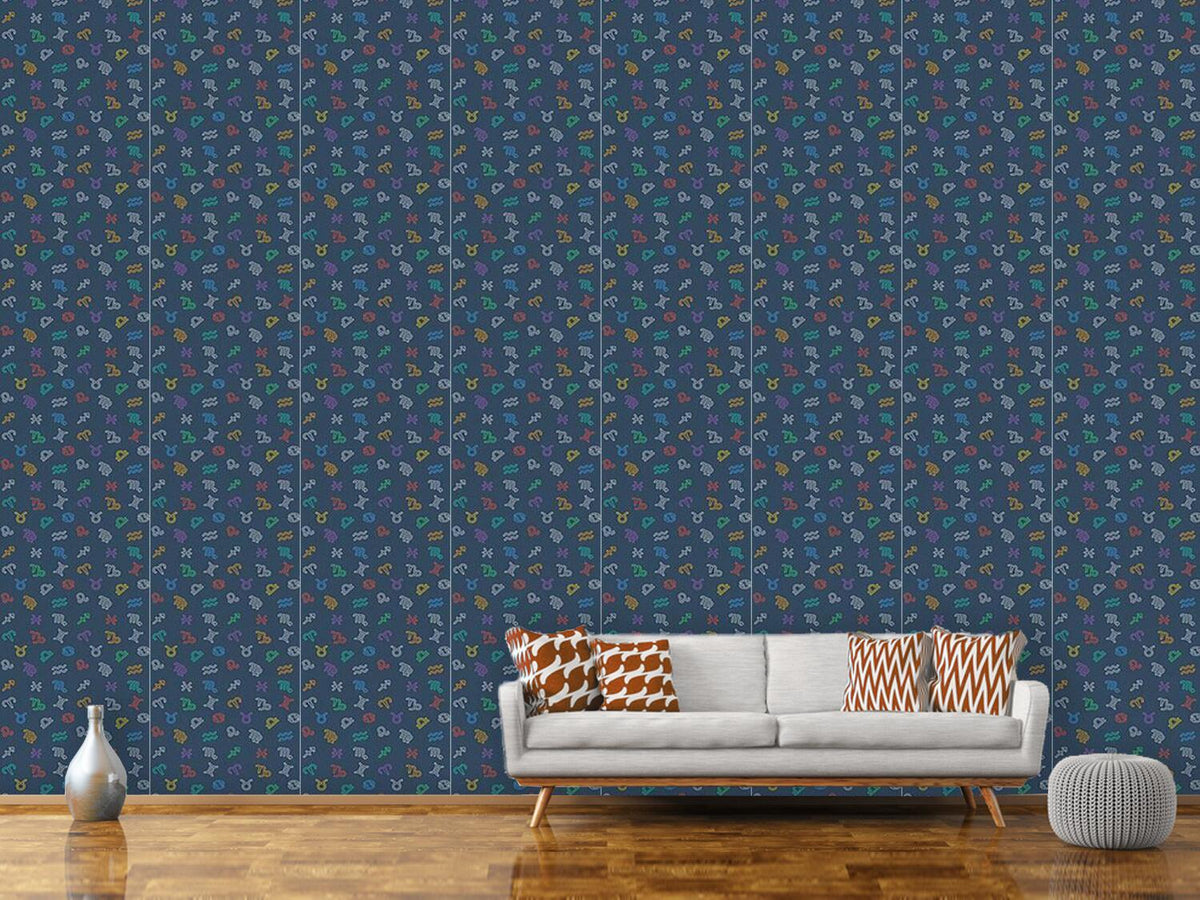 patterned-wallpaper-zodiac-signs-mix