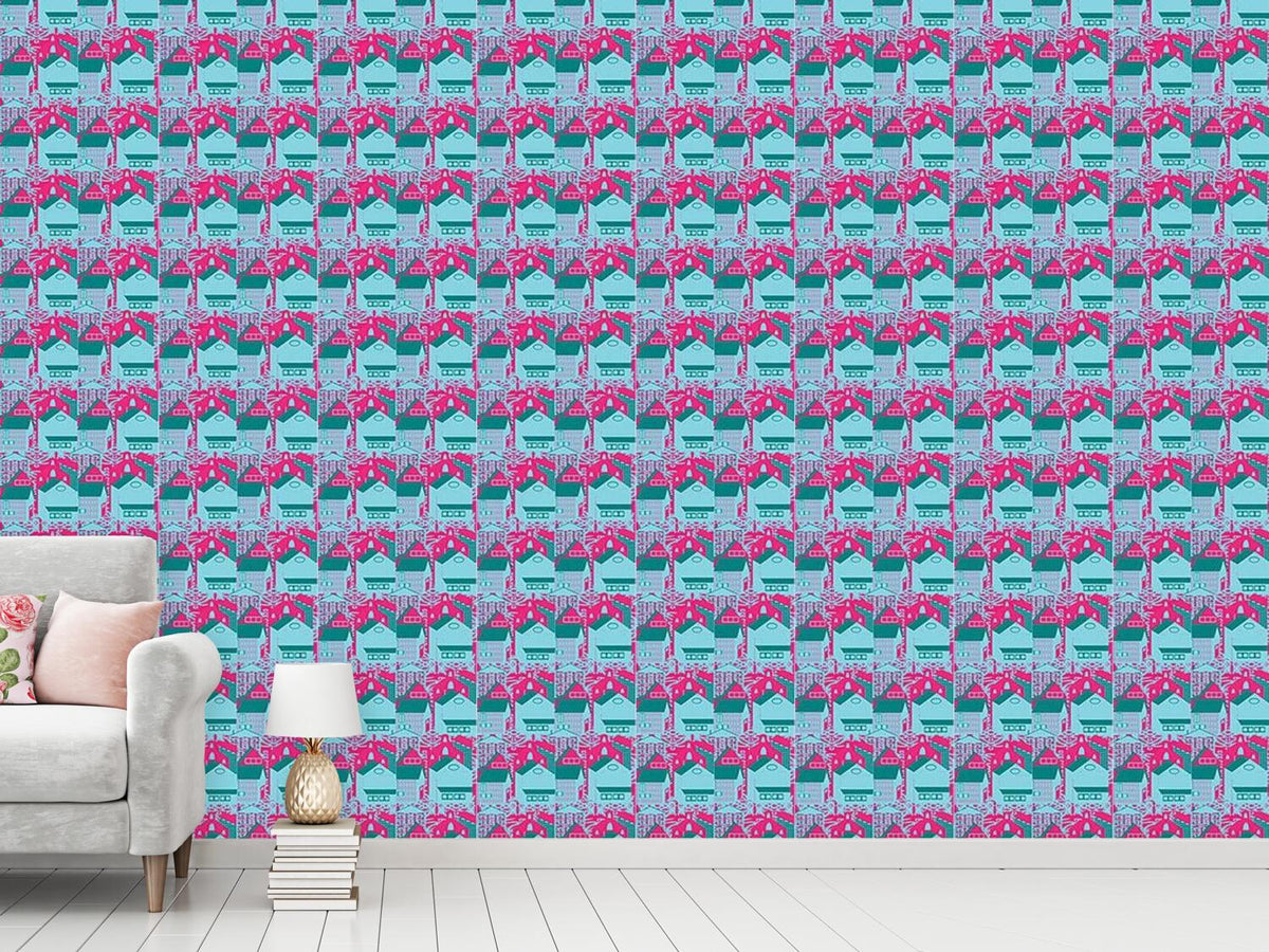 patterned-wallpaper-modern-city