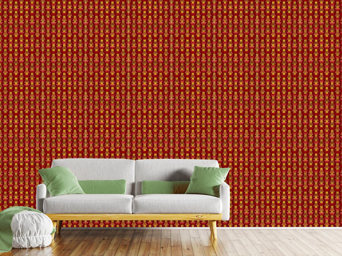 patterned-wallpaper-fire-red-on-the-trapeze