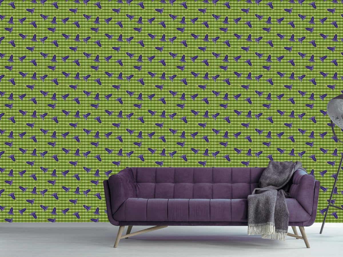 patterned-wallpaper-gentian-on-checks