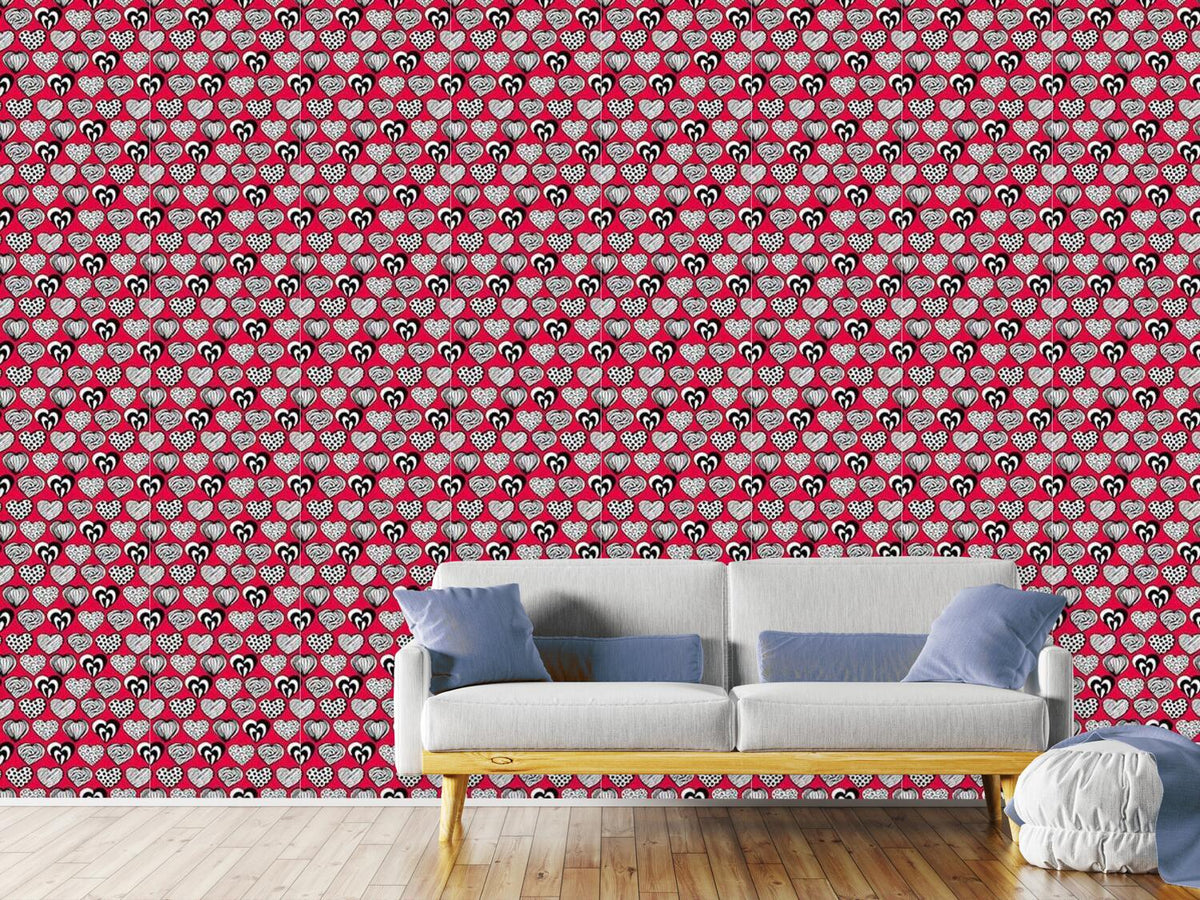 patterned-wallpaper-funny-hearts