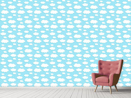 patterned-wallpaper-clouds-and-drops