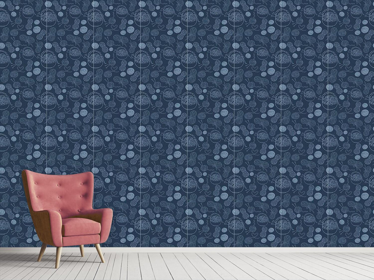 patterned-wallpaper-knitting