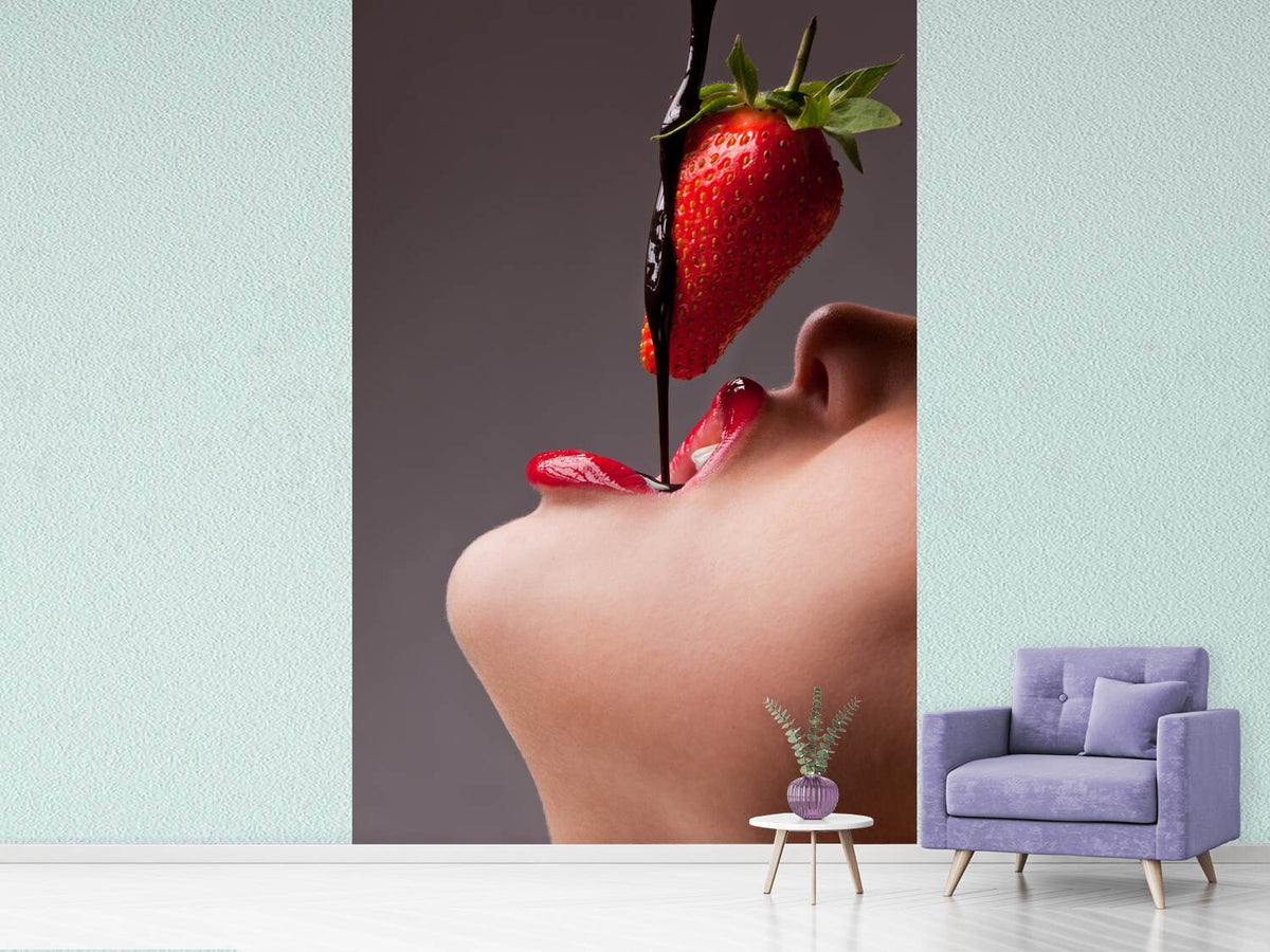 photo-wallpaper-strawberry-kiss