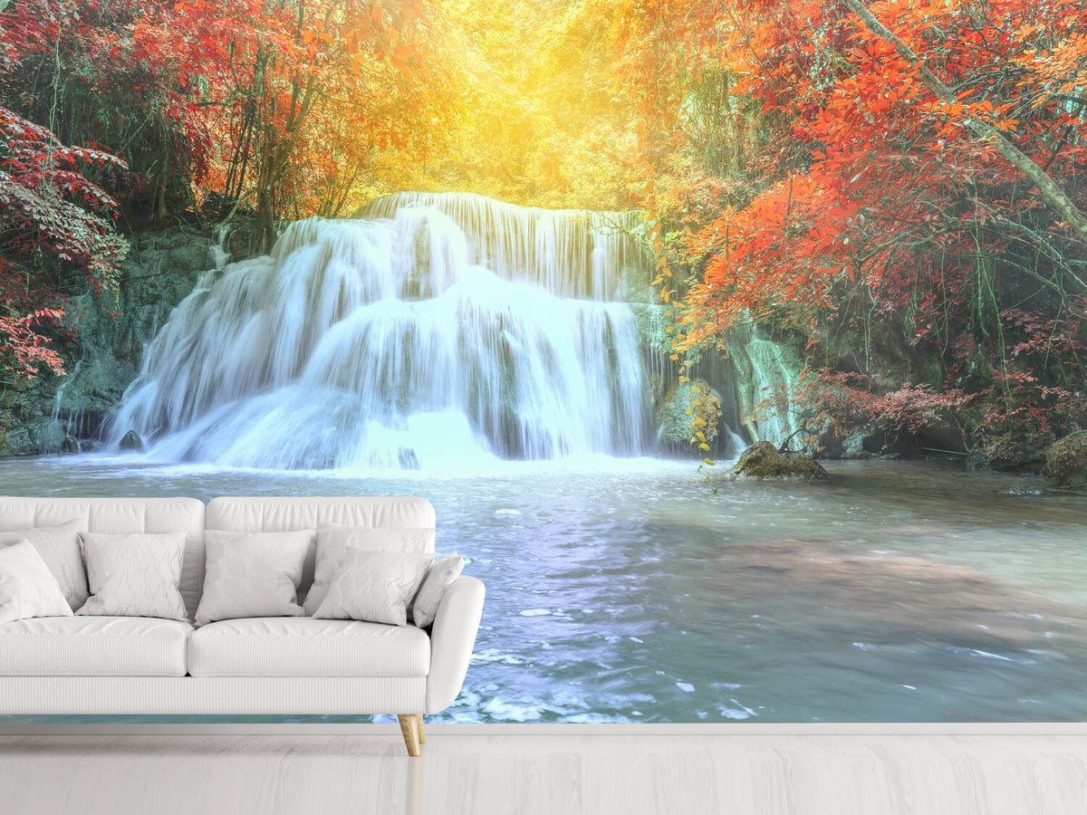 photo-wallpaper-waterfall-in-light