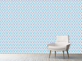 patterned-wallpaper-snowflakes-dance-on-dots