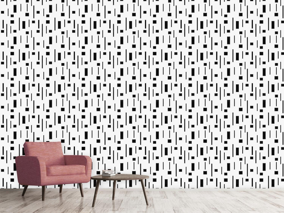 patterned-wallpaper-retro-in-black-and-grey