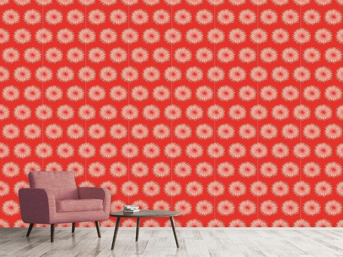 patterned-wallpaper-dahlia-orange