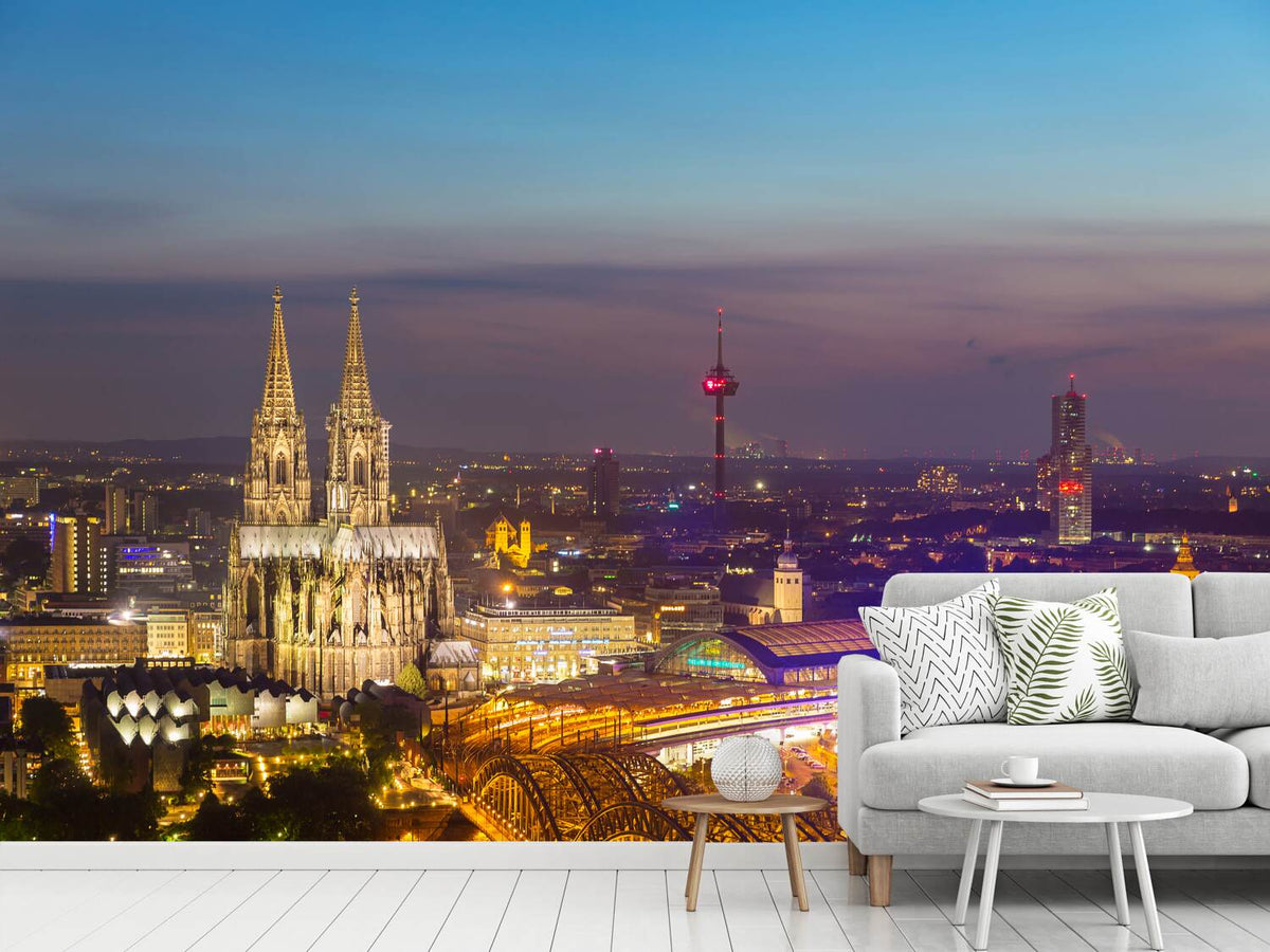 photo-wallpaper-skyline-cologne-cathedral-at-night