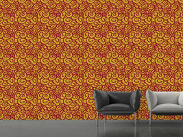 patterned-wallpaper-beginning-and-end-gold