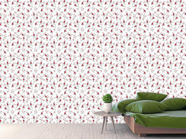 patterned-wallpaper-finch-on-a-branch