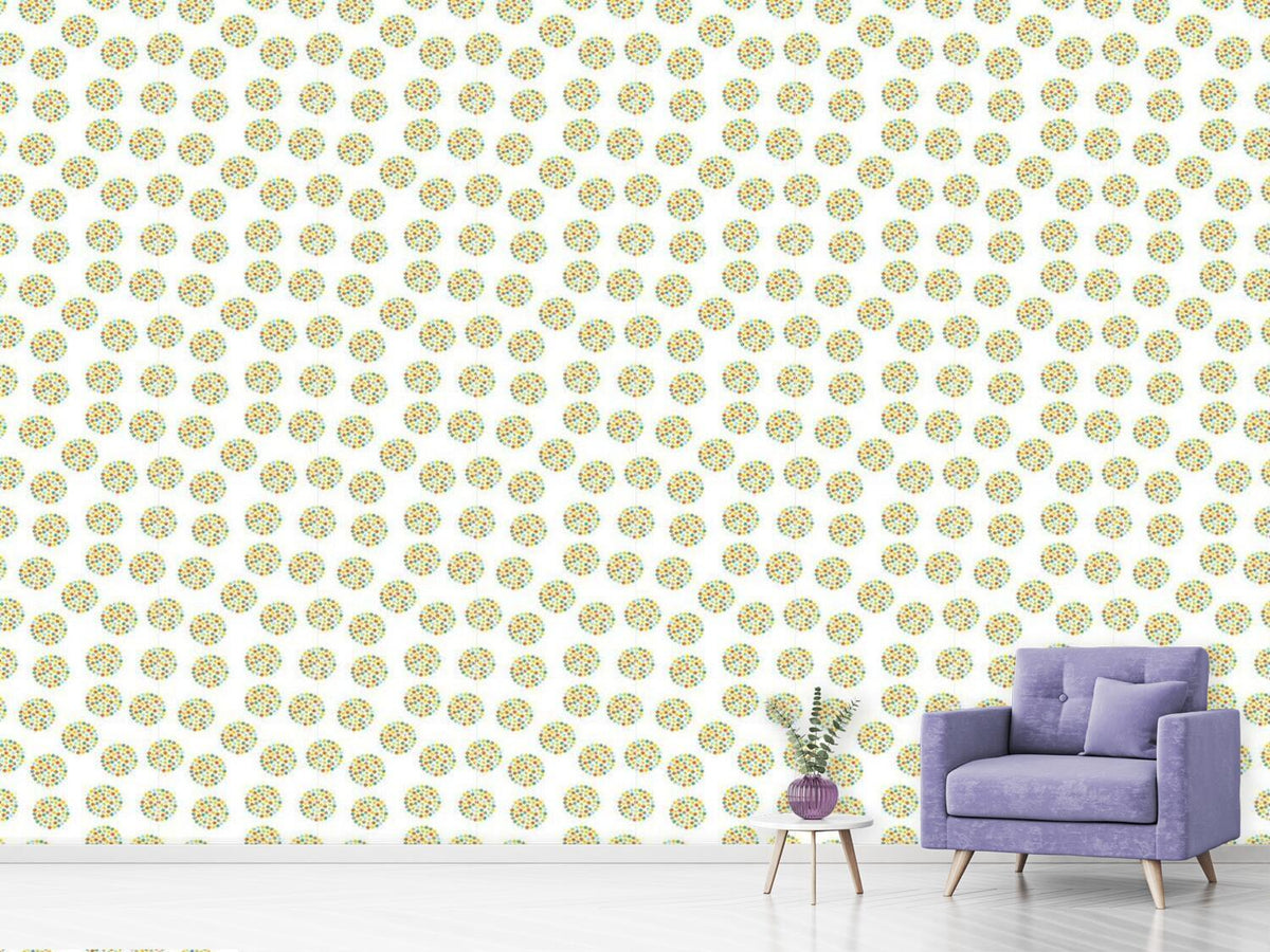 patterned-wallpaper-retro-flower-circles