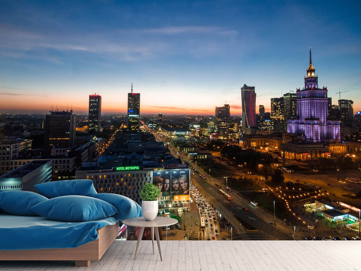 photo-wallpaper-the-lights-of-warsaw