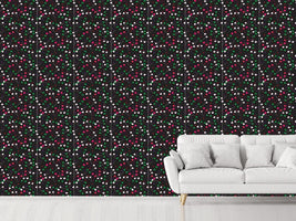 patterned-wallpaper-delicate-flowers-at-night